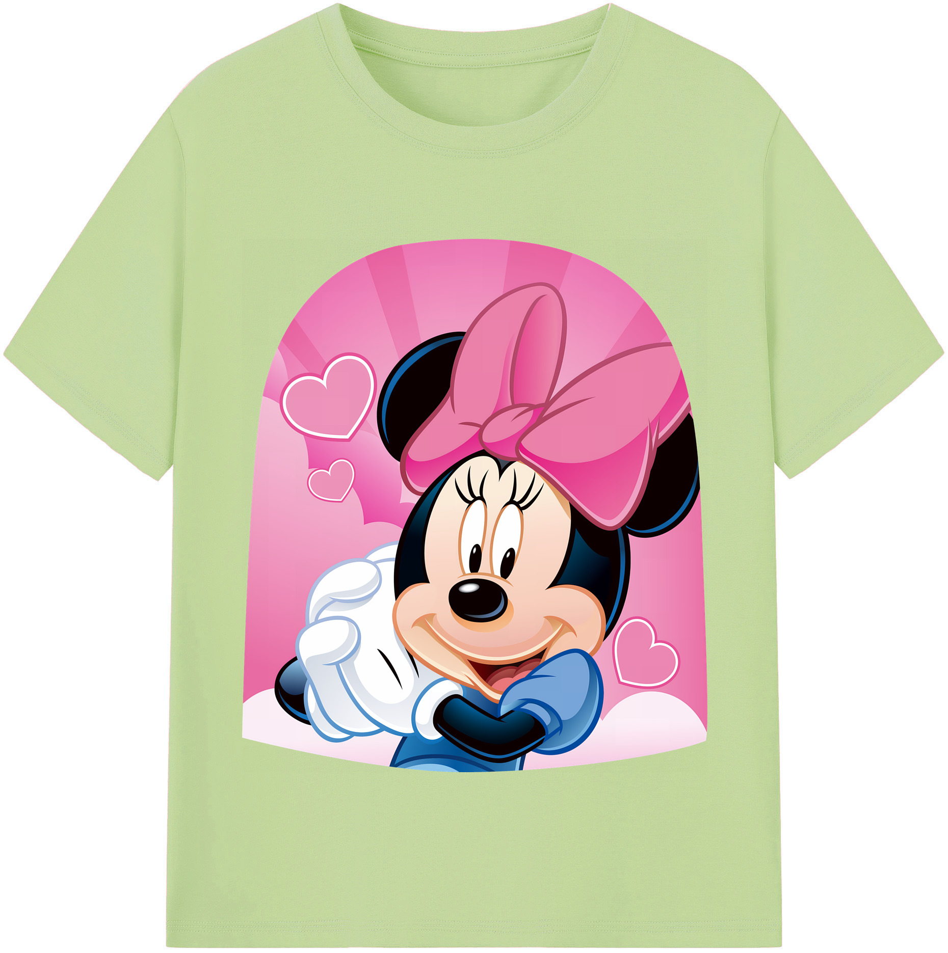 （画像用） ミッキーマウス Mickey Mouse 綿100％半袖Tシャツ（フロントプリント）